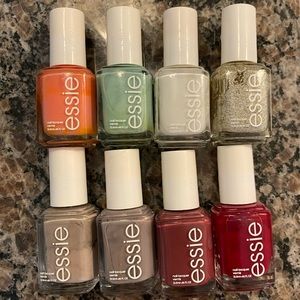 Bundle of 8 Essie Nail Polishes (Various Colors)